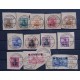 ALEMANIA EN BELGICA 1916 SERIE COMPLETA EN FRAGMENTOS Yv. 26/37 RARISIMA !!! 140 EUROS !!!